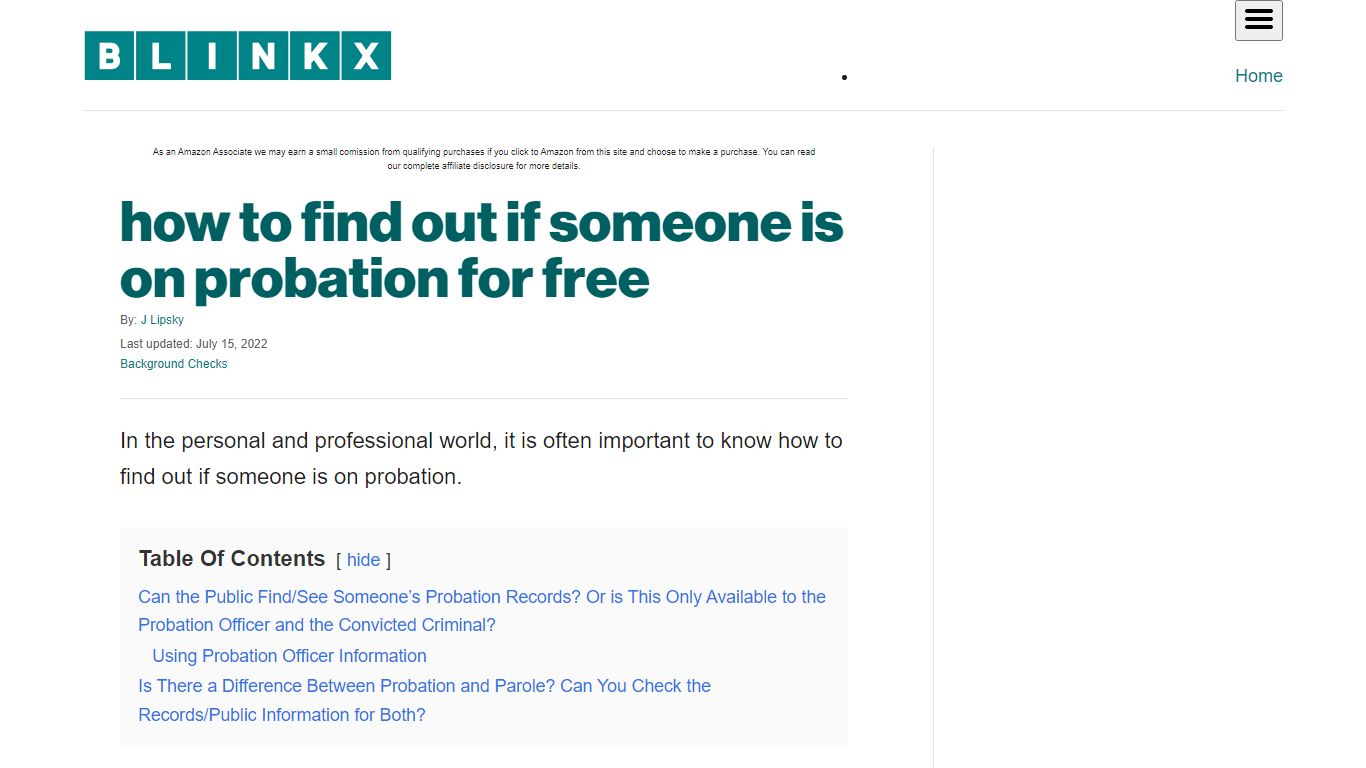 how to find out if someone is on probation for free - Blinkx
