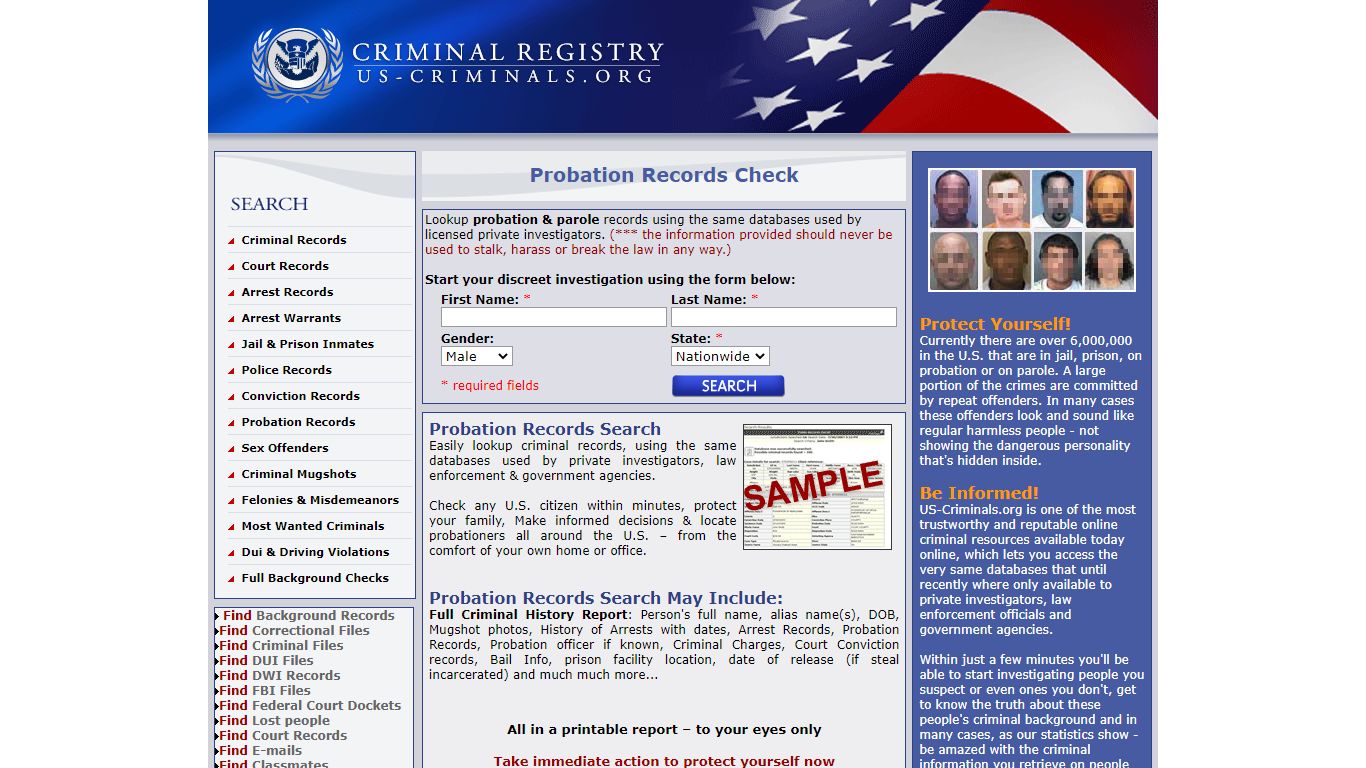 Probation Records - US-Criminals.org