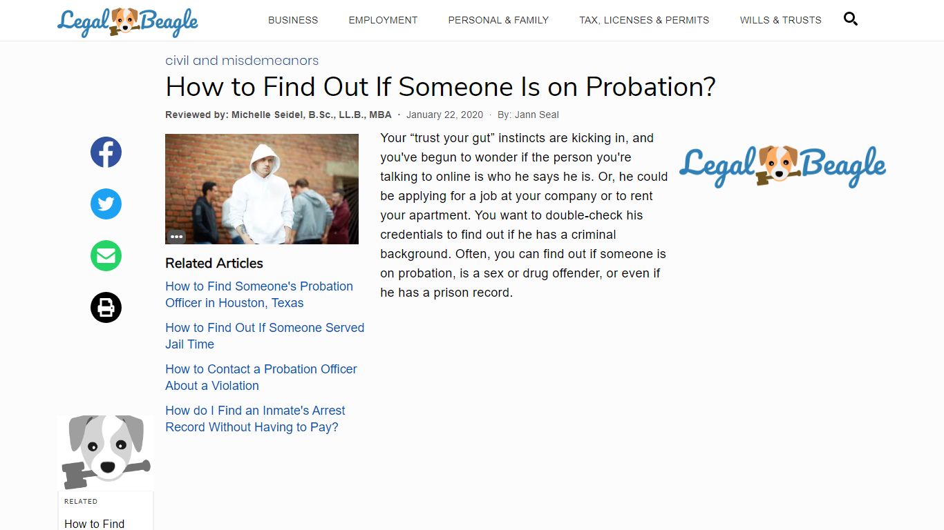 How to Find Out If Someone Is on Probation? | Legal Beagle