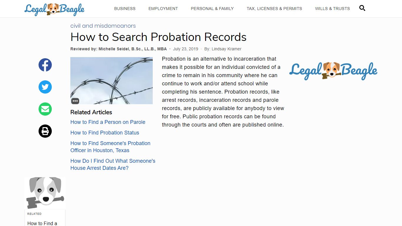 How to Search Probation Records | Legal Beagle